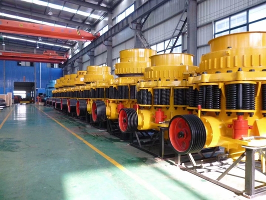 วัสดุก่อสร้างสปริงและไฮดรอลิก Symons Cone Crusher PYB600 Rock Stone Cone Crusher ราคา