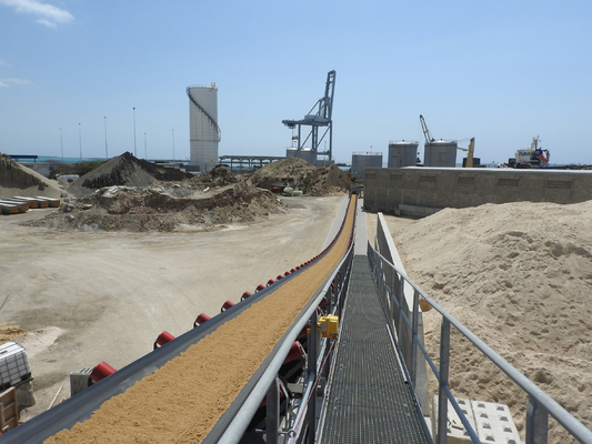 สายพานลำเลียงแบบถาวรยางทนความร้อนสำหรับระบบขนส่ง