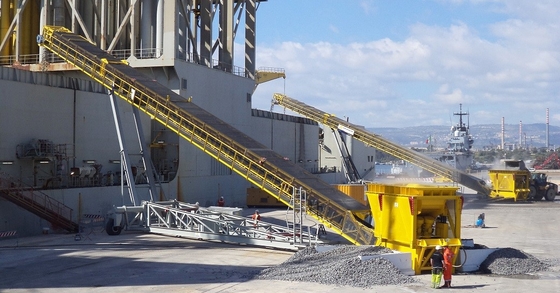 PU สายพานลำเลียงสำหรับงานหนัก 15Kw B1600 Sand Gravel Mobile