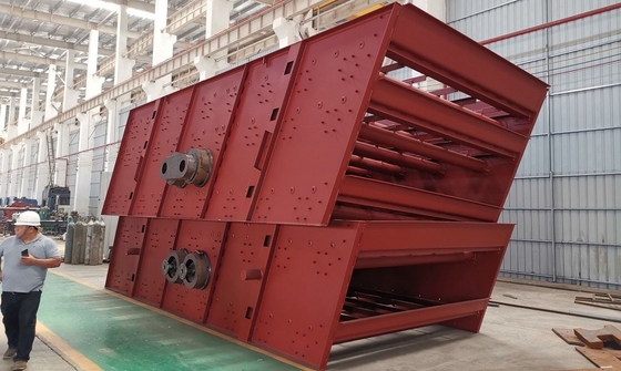 เครื่องสั่นหน้าจอ 300 TPH Double Deck 3YK1860 เครื่องแยกหินทราย