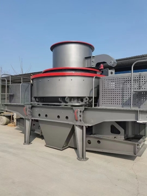 Pebble Granite Gravel Vertical Shaft Impact Crusher 1360r / min เครื่องทำทรายแบบเคลื่อนที่