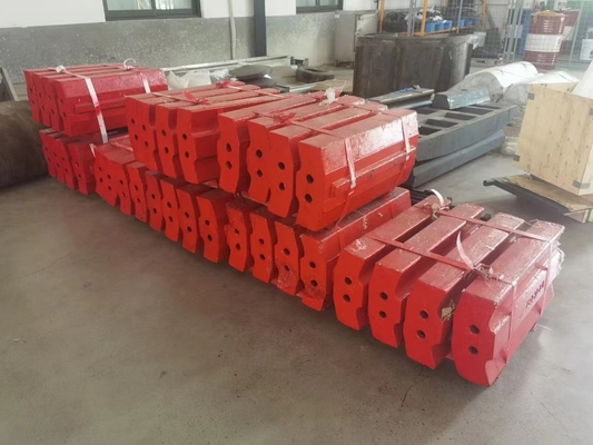 ชิ้นส่วนเครื่องจักร Crusher Spider Frame, ชิ้นส่วนอะไหล่ Crusher Hammer โครเมียมสูง
