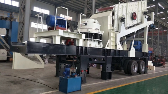 PEW1100 300Kw เครื่องบดแบบพกพา Crusher เครื่องจักรก่อสร้างในเหมืองแร่และเหมืองหิน