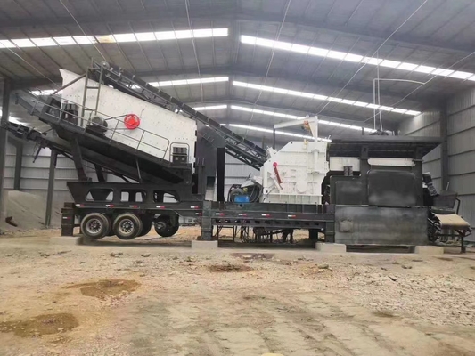 เครื่องบดมือถือ 174.7Kw 150 TPH 190 TPH เครื่องบดหินมือถือหน้าจอ