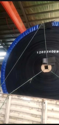 สายพานลำเลียงสายพานลำเลียงเหมืองหิน 1200mm B500 สีน้ำตาลดำ