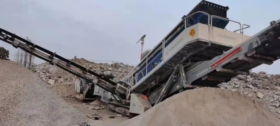 Rock แบบพกพาที่ใช้มือถือ Crusher MR110 Z EVO2 Track Mounted ผลิตในปี 2018