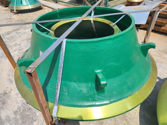 Mn18cr2 CH430 กรวย Crusher Bowl Liner, Feed Cone Mining Crusher Wear Parts
