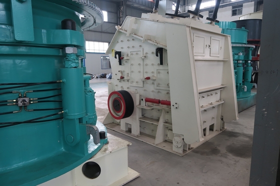 เครื่องบดหินกระแทกแนวนอน 200Kw PF1315 เครื่องบดย่อย Dolomite