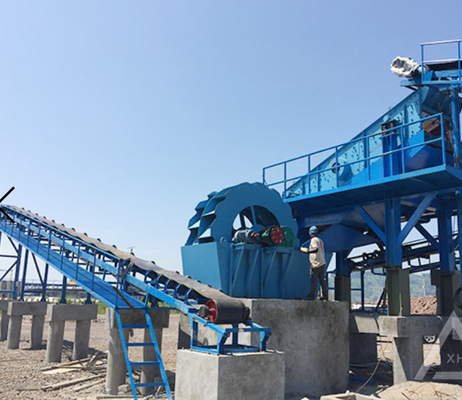 250 TPH 60t / h Bucket Wheel Sand Washer ทรายสกรูเกลียวหน้าจอสั่นเพลาประหลาด