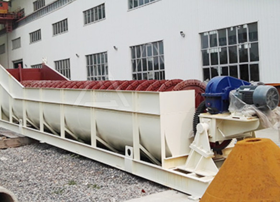 11KW * 2 เครื่องสั่นตะแกรงทราย 240 TPH กรวดเกลียวเกลียวความจุขนาดใหญ่