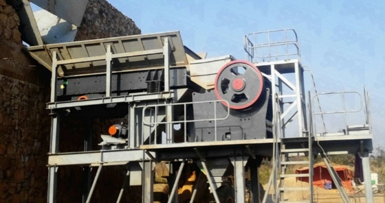 PE Track Mounted Jaw Crusher Machine สำหรับเหมืองหิน