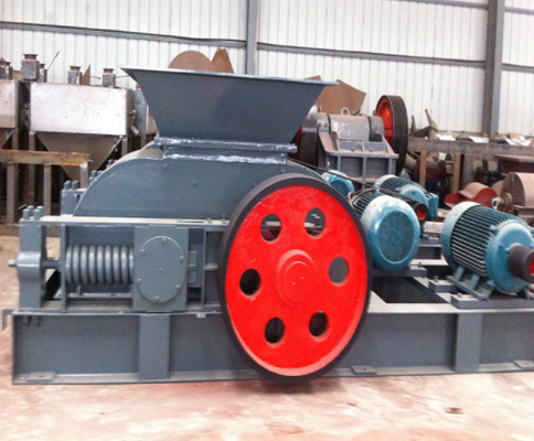 Quartz Smooth Double Roller Crusher ทำทรายสีน้ำเงินสีเหลืองเหล็กสีเทา， เครื่องบดสำหรับถ่านหินที่มีสองลูกกลิ้ง