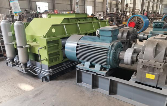Ore Two Double Roller Crusher 70 T / H 600mm Toller width สำหรับการทำทราย