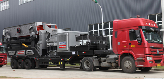 PEW860 Mobile Crusher Machine 249.2Kw, Portable Spring Cone Crusher Symons