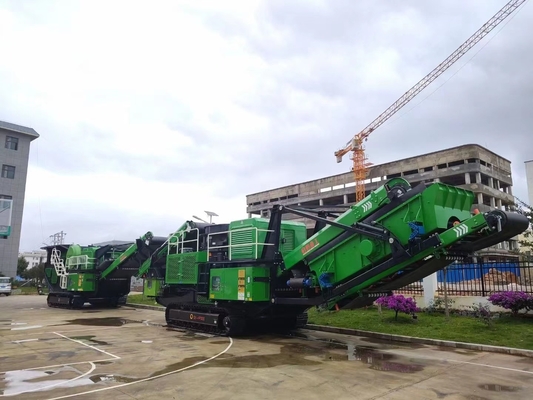 C106 Crawler Type Crushers มือถือและ Screeners 600 × 900 หินแกรนิตแบบพกพาขนาดเล็ก Gravel